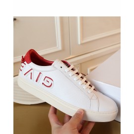 Givenchy New Leather Casual Shoes Red For Men And Women 
