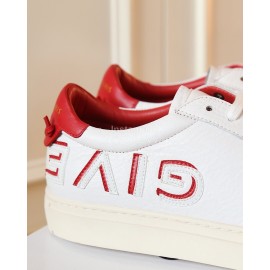 Givenchy New Leather Casual Shoes Red For Men And Women 