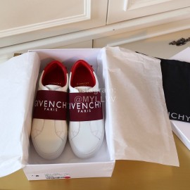 Givenchy New Leather Casual Shoes For Men And Women Wine Red