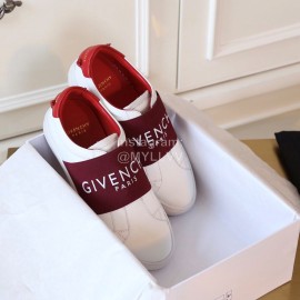 Givenchy New Leather Casual Shoes For Men And Women Wine Red