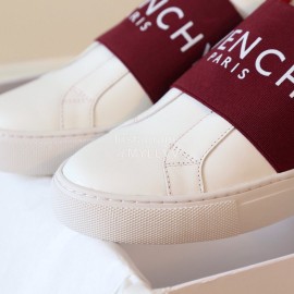 Givenchy New Leather Casual Shoes For Men And Women Wine Red