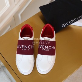 Givenchy New Leather Casual Shoes For Men And Women Wine Red