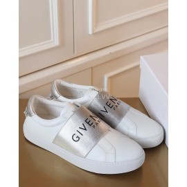Givenchy New Leather Casual Shoes For Men And Women Silver