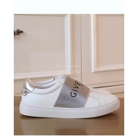 Givenchy New Leather Casual Shoes For Men And Women Silver