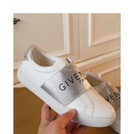 Givenchy New Leather Casual Shoes For Men And Women Silver