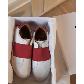 Givenchy New Red Leather Casual Shoes For Men And Women 