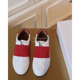 Givenchy New Red Leather Casual Shoes For Men And Women 