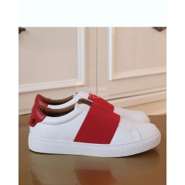 Givenchy New Red Leather Casual Shoes For Men And Women 