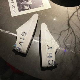 Givenchy New Silk Leather Casual Shoes For Men And Women Silver