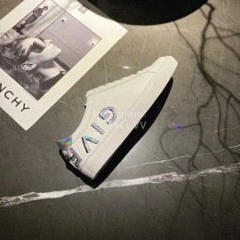 Givenchy New Silk Leather Casual Shoes For Men And Women Silver