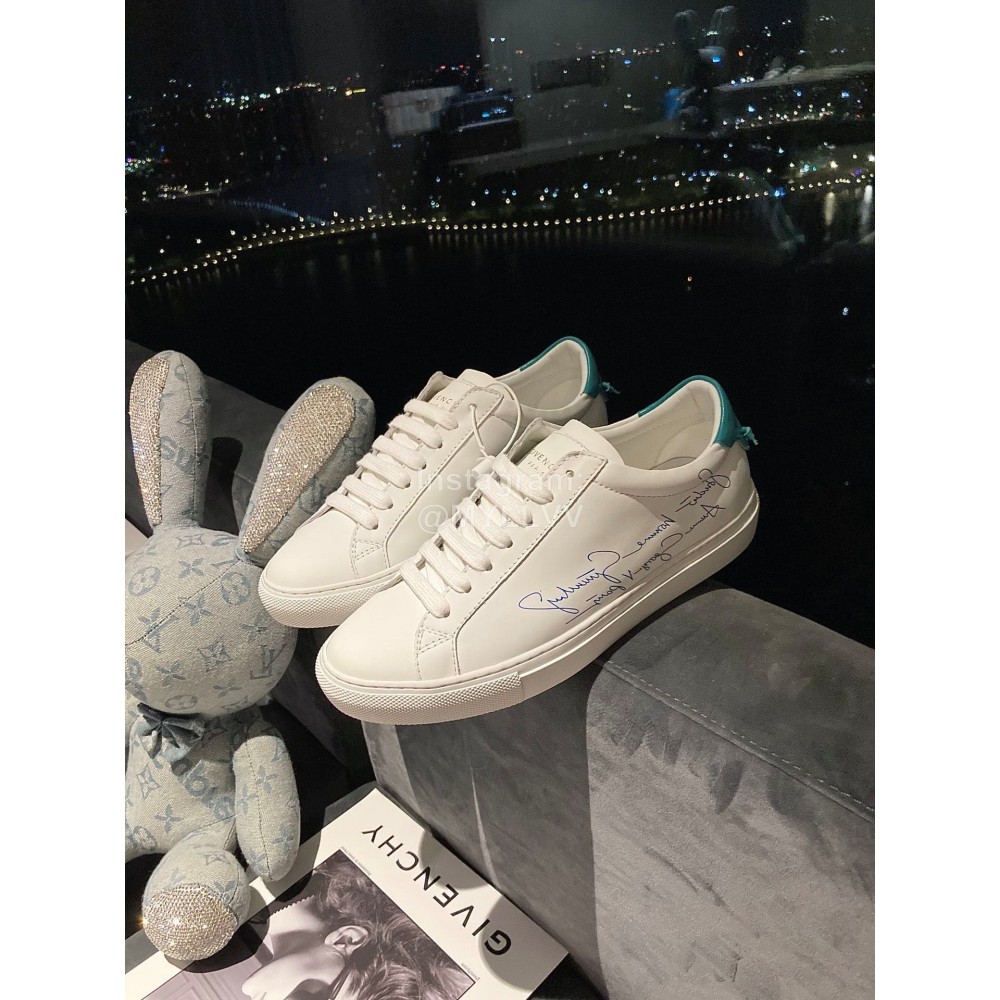 Givenchy New Silk Leather Casual Shoes For Men And Women Green