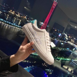 Givenchy New Silk Leather Casual Shoes For Men And Women Green