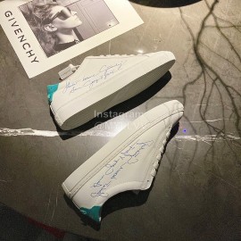 Givenchy New Silk Leather Casual Shoes For Men And Women Green