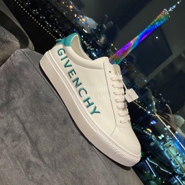 Givenchy New Silk Leather Casual Shoes Green For Men And Women 