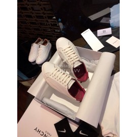 Givenchy Silk Leather Lace Up Casual Sneakers For Men And Women