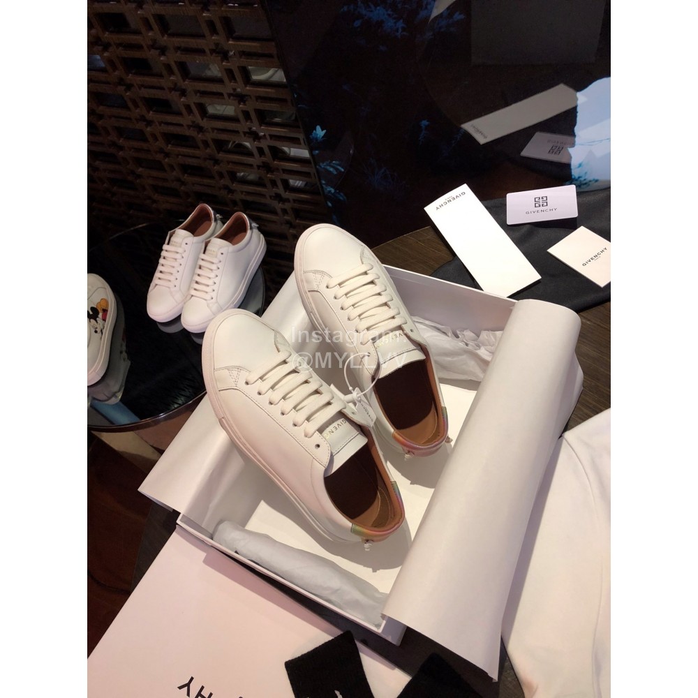 Givenchy Silk Leather Lace Up Casual Sneakers For Men And Women Coffee