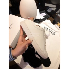 Givenchy Silk Leather Lace Up Casual Sneakers For Men And Women Coffee