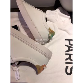 Givenchy Silk Leather Lace Up Casual Sneakers For Men And Women Coffee