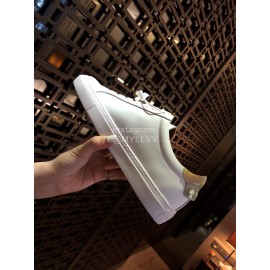 Givenchy Silk Leather Lace Up Casual Sneakers For Men And Women Coffee