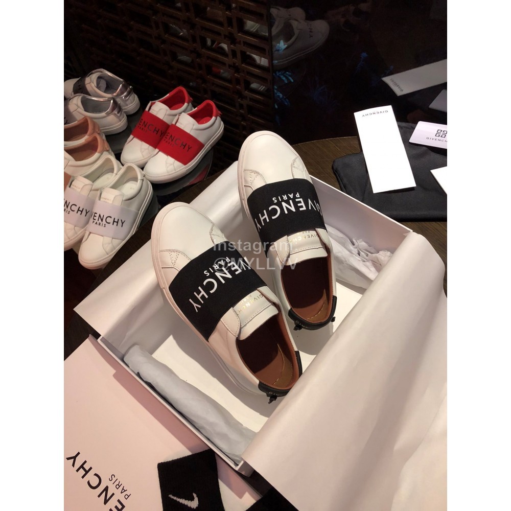 Givenchy Silk Cowhide Lace Up Casual Sneakers For Men And Women Black