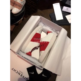 Givenchy Silk Cowhide Lace Up Casual Sneakers For Men And Women Red