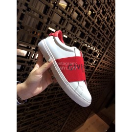 Givenchy Silk Cowhide Lace Up Casual Sneakers For Men And Women Red