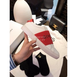 Givenchy Silk Cowhide Lace Up Casual Sneakers For Men And Women Red