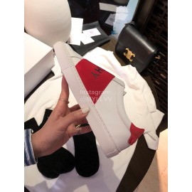 Givenchy Silk Cowhide Lace Up Casual Sneakers For Men And Women Red