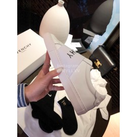 Givenchy Silk Leather Lace Up Casual Sneakers For Men And Women White