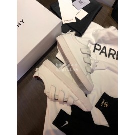 Givenchy Silk Leather Velcro Casual Sneakers For Men And Women White