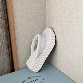 Givenchy Sheepskin Flip Flops With Thick Bottom For Women White