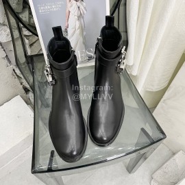 Givenchy Cowhide Short Boots For Women Black
