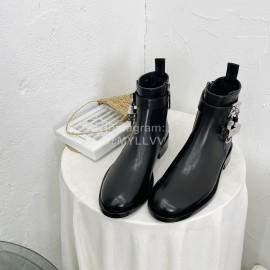 Givenchy Cowhide Short Boots For Women Black