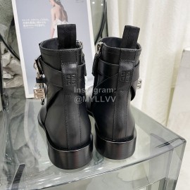 Givenchy Cowhide Short Boots For Women Black