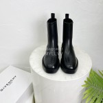 Givenchy Black Cowhide Short Boots For Women 
