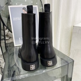Givenchy Black Cowhide Short Boots For Women 