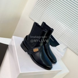 Givenchy Fashion Cowhide Short Boots For Women Black