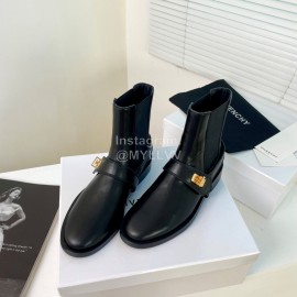 Givenchy Fashion Cowhide Short Boots For Women Black