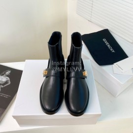 Givenchy Fashion Cowhide Short Boots For Women Black