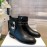 Givenchy Vintage Cowhide Short Boots For Women Black