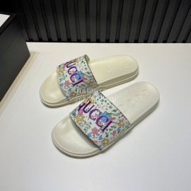 Gucci 3d Patterned Vamp Slippers For Men Purple