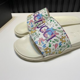 Gucci 3d Patterned Vamp Slippers For Men Purple