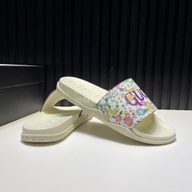 Gucci 3d Patterned Vamp Slippers For Men Purple