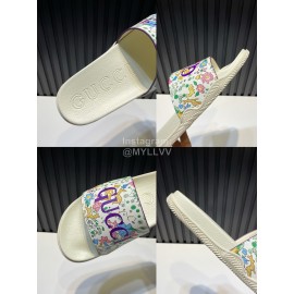 Gucci 3d Patterned Vamp Slippers For Men Purple