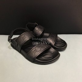 Gucci Black Embossed Leather Scandals For Men