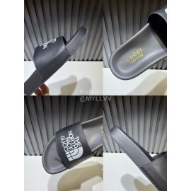 Gucci 3D Pattern Vamp Leather Slippers For Men