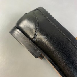 Gucci Calf Leather Horsebit Ribbon Loafers For Men 