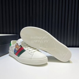 Gucci Calf Leather Casual Sneakers For Men And Women