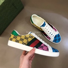 Gucci Canvas Ribbon Casual Sneakers For Men And Women 
