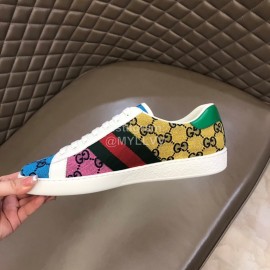 Gucci Canvas Ribbon Casual Sneakers For Men And Women 